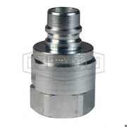 DIXON Snap-Tite by  H Series Interchange Valved Quick Connect Plug, 1-1/4-11-1/2 Nominal, FNPT, Steel, Dom V10F10
